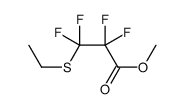 methyl 3-ethylsulfanyl-2,2,3,3-tetrafluoropropanoate Structure