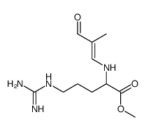 methyl (2-methyl-3-oxoprop-1-en-1-yl)argininate Structure