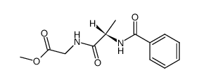 ((S)-2-Benzoylamino-propionylamino)-acetic acid methyl ester Structure