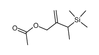 (2-(acetoxymethyl)-1-buten-3-yl)trimethylsilane Structure