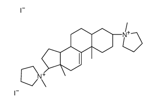 3,17-dipyrrolidin-1'-yl-5-delta(9,11)-androstene dimethiodide Structure