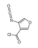 3-Furancarbonyl chloride, 4-isocyanato- (9CI)结构式