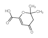 3,4-二氢-2,2-二甲基-4-氧代-2H-吡喃-6-羧酸结构式