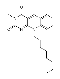 3-methyl-10-octylpyrimido[4,5-b]quinoline-2,4-dione结构式