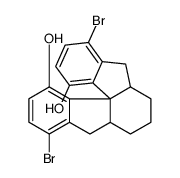 6,13-二溴-1a,2,3,4,4a,5-六氢-1H-茚并[2,1-d]芴-9,10-二醇结构式