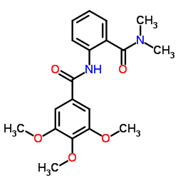 N-[2-(Dimethylcarbamoyl)phenyl]-3,4,5-trimethoxybenzamide结构式