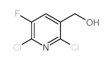 2,6-DICHLORO-5-FLUORO-3-(HYDROXYMETHYL)PYRIDINE Structure