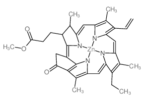 zinc(II) methylpyropheophorbide a Structure