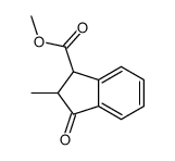 methyl 2-methyl-3-oxo-1,2-dihydroindene-1-carboxylate结构式