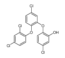 5-chloro-2-[5-chloro-2-(2,4-dichlorophenoxy)phenoxy]phenol结构式