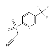 2-([5-(三氟甲基)-2-吡啶基]磺酰)乙腈结构式