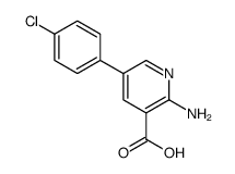 2-amino-5-(4-chlorophenyl)pyridine-3-carboxylic acid Structure