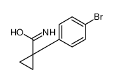 1-(4-溴苯基)环丙烷甲酰胺结构式