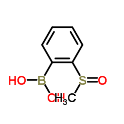 2-(甲基亚磺酰基)苯硼酸结构式