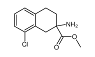 2-Amino-8-chloro-1,2,3,4-tetrahydro-naphthalene-2-carboxylic acid methyl ester Structure