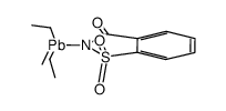 2-(triethylplumbyl)benzo[d]isothiazol-3(2H)-one 1,1-dioxide Structure