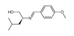 (S)-N-(p-Methoxybenzylidene)-2-amino-4-methyl-1-pentanol结构式