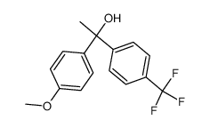 1-(p-methoxyphenyl)-1-(p-(trifluoromethyl)phenyl)ethanol结构式