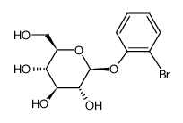 o-Bromphenyl-β-D-glucopyranosid Structure