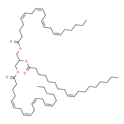 1,3-Diarachidonoyl-2-Oleoyl Glycerolol structure