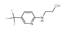 2-{[5-(三氟甲基)-2-吡啶基]氨基}乙醇结构式