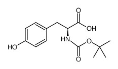 L-Tyrosine-15N, N-[(1,1-dimethylethoxy)carbonyl]结构式