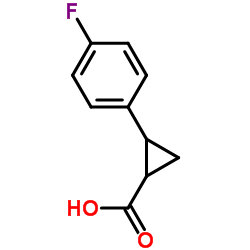 2-(4-氟苯基)环丙烷甲酸结构式