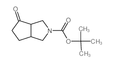 4-Oxohexahydrocyclopenta[c]pyrrole-2-carboxylic acid tert-butyl ester Structure