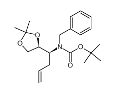 tert-butyl benzyl((S)-1-((S)-2,2-dimethyl-1,3-dioxolan-4-yl)but-3-en-1-yl)carbamate结构式