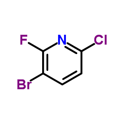 3-溴-6-氯-2-氟吡啶结构式