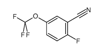 2-氟-5-(三氟甲氧基)苯腈结构式