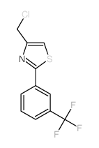 4-(chloromethyl)-2-[3-(trifluoromethyl)phenyl]-1,3-thiazole(SALTDATA: FREE)结构式