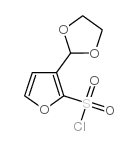 3-(1,3-二氧杂烷-2-基)呋喃-2-磺酰氯结构式