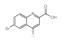 6-溴-4-氯-2-喹啉甲酸结构式