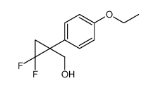 [1-(4-ethoxyphenyl)-2,2-difluorocyclopropyl]methanol结构式