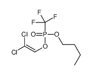 1-[2,2-dichloroethenoxy(trifluoromethyl)phosphoryl]oxybutane Structure