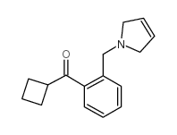 CYCLOBUTYL 2-(3-PYRROLINOMETHYL)PHENYL KETONE结构式