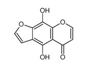 4,9-dihydroxyfuro[3,2-g]chromen-5-one结构式