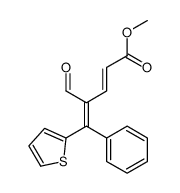 methyl 4-formyl-5-phenyl-5-thiophen-2-ylpenta-2,4-dienoate Structure