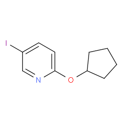 2-(环戊氧基)-5-碘吡啶结构式