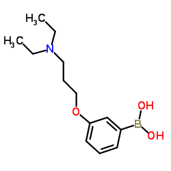 (3-(3-(二乙胺基)丙氧基)苯基)硼酸结构式