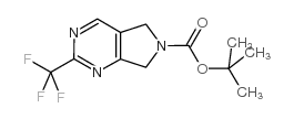 2-(三氟甲基)-5H-吡咯并[3,4-d]嘧啶-6(7H)-羧酸叔丁酯结构式