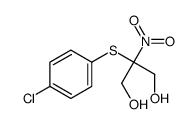 2-(4-chlorophenyl)sulfanyl-2-nitropropane-1,3-diol结构式