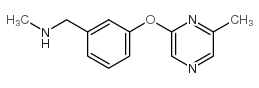 N-甲基-3-(6-甲基吡嗪-2-氧基)苯甲胺结构式