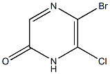 5-溴-6-氯-2(1H)-吡嗪酮结构式
