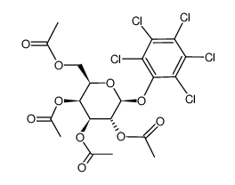 Pentachlorophenyl 2,3,4,6-tetra-O-acetyl-β-D-galactose Structure