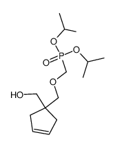 diisopropyl{[1-(hydroxymethyl)-cyclopent-3-en-1-yl]methoxy}-methylphosphonate Structure