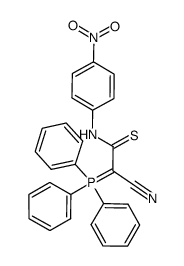 [(cyano)(4-nitrophenylthiocarbamoyl)methylene]triphenylphosphorane Structure