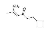 5-amino-1-cyclobutylhex-4-en-3-one Structure
