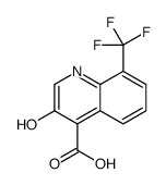 3-hydroxy-8-(trifluoromethyl)quinoline-4-carboxylic acid结构式